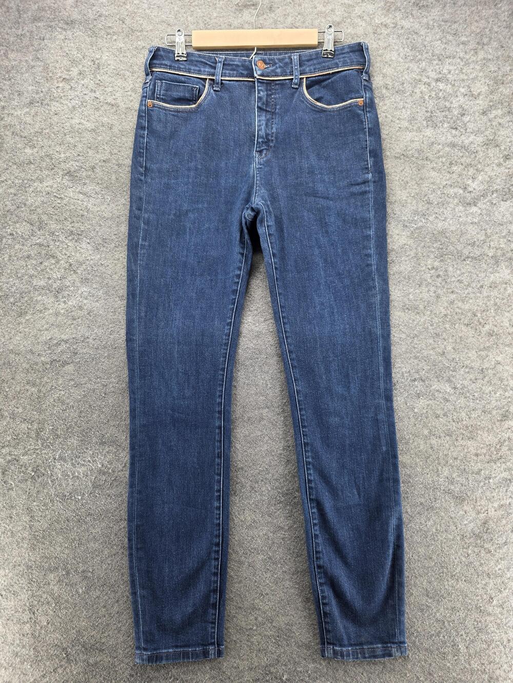Anthropologie Pilcro Jeans Womens 30 Tall Blue High Rise Skinny Stretch Denim